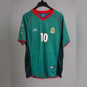 Mexico 2002 World Cup Retro Jersey - Cuauhtemoc Blanco #10